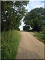 Field road out of Braybrooke in LE16 8LJ