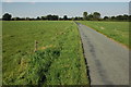Road across Eldersfield Marsh in GL19 4PH