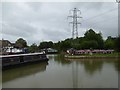 Power lines over Bradford-on-Avon Marina in BA15 1UP