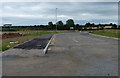 The end of a new access road in LE19 2AF