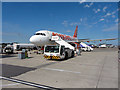 EasyJet aircraft at Bristol Airport in BS19 3DY