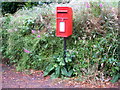 Elizabeth II postbox the A393, Burncoose in TR16 6BD