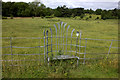Chair in the fence near Norbury Park Farm in RH5 6DY