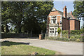 Eggington Hall gatehouse in Egginton