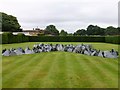 The Houghton Cross by Richard Long at Houghton Hall in PE31 6TZ
