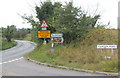 Road signs at junction near Needham Market in IP6 8NW