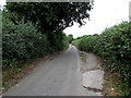 Nibley Lane passing place, South Gloucestershire in BS36 2NS