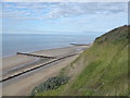 Looking down to Overstrand beach in NR27 0PP