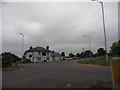 Roundabout on Dagnall Road, Eaton Bray in LU6 2FW