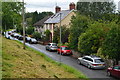 Houses below the canal embankment at Talybont-on-Usk in LD3 7YJ
