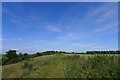 The top of the Cotswold escarpment, looking east from Hanging Hill in BA1 9DB