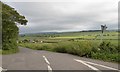 Tower Road seen from the A39 and valley below in TA7 9AH