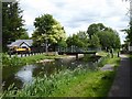 The swing bridge over Bridgwater and Taunton Canal at Bathpool in TA2 8DS