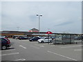 Sainsbury's Car Park at Clwyd Retail park in LL18 2PB