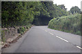 A386 heading east near the River Torridge in EX39 5JZ
