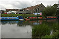 Narrowboats moored on the Avon in BS31 2DE