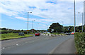 Roundabout on the A70 at Dobbies in KA6 6LP