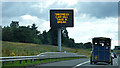 M80 motorway matrix sign in G69 0NG