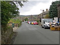 Shaw Lane in Oxenhope with Haworth Moor in the background in BD22 9QL