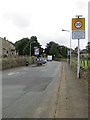 Sun Lane entering Stanbury at its eastern end in BD22 0JB