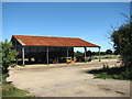 Shed housing farm implements in NR12 8UU