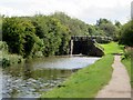 Lock gate on the Leeds and Liverpool canal in WN8 7RE