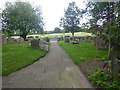 View to Ermine Street from St Martin's Churchyard, Ancaster in NG32 3PU