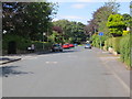 West Park Avenue at its junction with West Park Road in Roundhay, Leeds in LS8 2EB