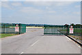 Entrance to Airfield (Disused) at Henstridge Marsh in BA8 0TG