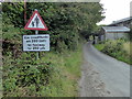 Road Sign at Trafalgar Terrace, Broad Haven in SA62 3JJ