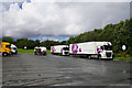 Truck stop at Chester Services in CH2 4QE