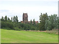 St Chad's from Millbrook Park, Kirkby in L32 0RZ