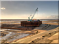 United Utilities Construction Work on Anchorsholme Beach in FY5 1AP