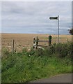 Stile for Public Footpath Y9 off Broad Lane in PO41 0UH