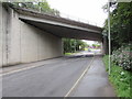 West side of the A4119 overbridge, Thomastown in CF39 8DU
