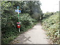 Footpath and cycle-track beside the A472, Pontllanfraith in CF82 7SH