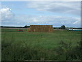 Farmland and bales, Larling Heath in Roudham and Larling