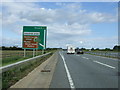 A11 approaching Snetterton Circuit exit in NR16 2TX