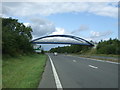 Foot bridge over the A11, Workhouse Common in NR17 1GL