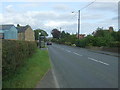 Bus stop and shelter on High West Road, Middle Mown Meadows in DL15 9PX