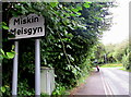 Miskin/Meisgyn boundary sign  in CF72 8PG