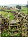 Stile and drystone wall in New Mills East Ward