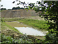 Pond or ditch on Forge Wood East building site in RH10 3FW