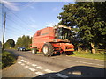 Tractor on the B1051, Great Sampford in CB10 2QF