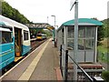 Passing trains at Ystrad Rhondda railway station in CF41 7RF