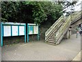 Footbridge at Tonypandy railway station in CF40 1BU