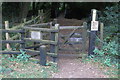 Gate on John Bunyan Way in MK43 8LL