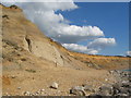Eroding cliffs at Barton on Sea in BH25 7FD