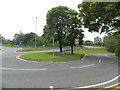 Roundabout where the B5029 crosses the A50 in ST11 9JG