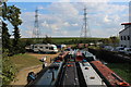 Narrow Boats at Ponders End in EN3 4GD